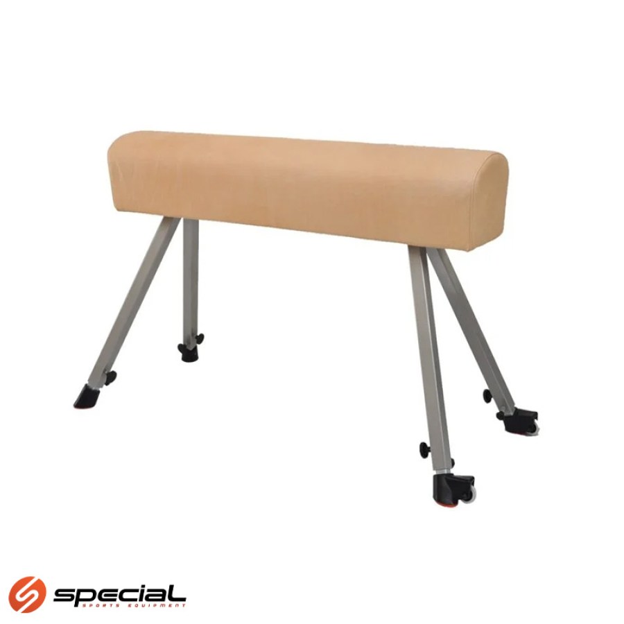 SP00042 - Konj za preskoke, presvučen sintetskom kožom, visina podesiva 100-150 cm